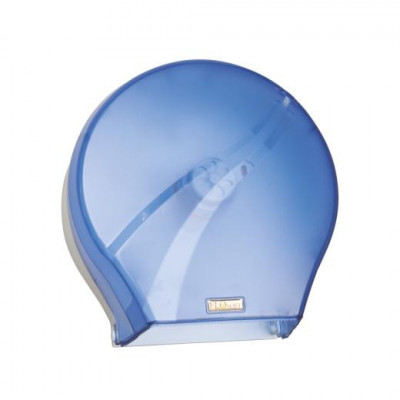 Диспенсер для туалетной бумаги Primanova прозрачно-голубой, 26х26х13 см ABS- пластик