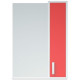 Зеркало со шкафом Corozo Колор 50 SD-00000697 Красное белое прямоугольное  (SD-00000697)