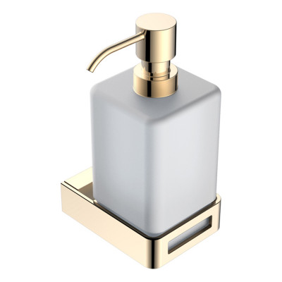 Дозатор для жидкого мыла Boheme Q 10957-G подвесной, золото