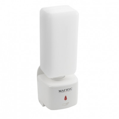 Дозатор сенсорный GFmark, для жидкого МЫЛА, пластик АБС, белый, 1000 мл, питание 4АА (675)