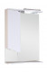 Зеркальный шкафчик Onika Лайн 58 белый, левый, с подсветкой (205819)  (205819)