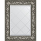 Зеркало настенное Evoform ExclusiveG 76х59 BY 4028 с гравировкой в багетной раме Византия серебро 99 мм  (BY 4028)