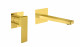 Смеситель для раковины настенный Webert Pegaso PE830606010 рычажный, золото  (PE830606010)