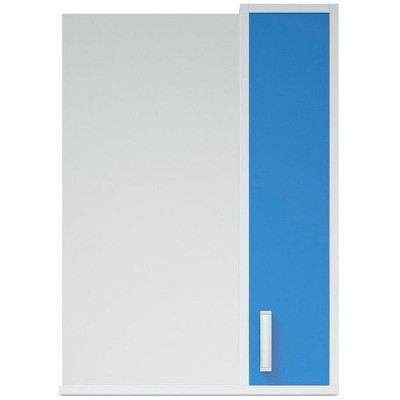 Зеркало со шкафом Corozo Колор 50 SD-00000709 Синее белое прямоугольное