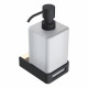 Дозатор для жидкого мыла Boheme Q 10957-G-B подвесной, золото/черный  (10957-G-B)