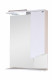 Зеркальный шкафчик Onika Лайн 58 белый, правый, с подсветкой (205820)  (205820)