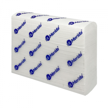 Бумажные полотенца листовые 2-слойные белые Z-ТОП 3000 (15 пачек х 200 листов) MERIDA BP2405