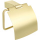 Настенный держатель туалетной бумаги Fixsen Trend Gold FX-99010 с крышкой матовое золото  (FX-99010)