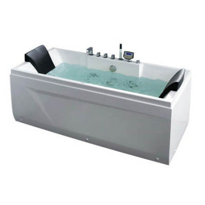 Акриловая ванна GEMY G9065 K L 175х85х72 см с гидромассажем, белая