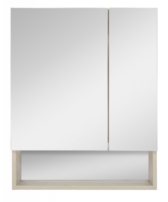 Зеркальный шкаф в ванную Misty Дунай 60 с полочкой 60х75 (П-Дун04060-01)