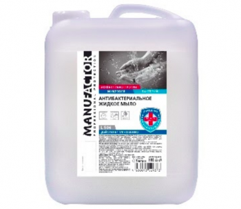 Антибактериальное жидкое мыло MANUFACTOR, ПВХ, 5 л