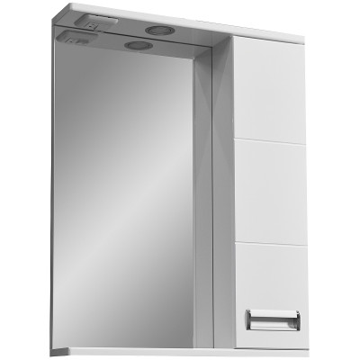 Зеркало со шкафом в ванную Stella Polar Фиора 55 SP-00000209 белое