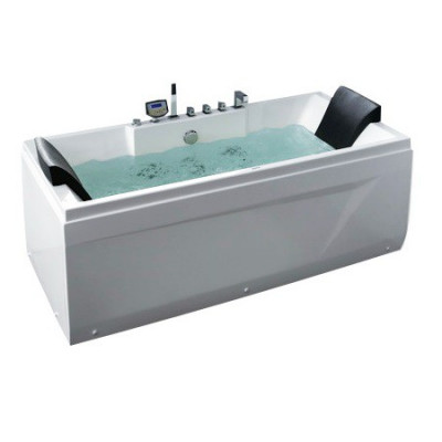 Акриловая ванна GEMY G9065 K R 175х85х72 см с гидромассажем, белая