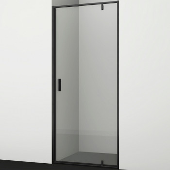 Душевая дверь WasserKRAFT Elbe 80 74P27 пр-ль черный стекло прозрачное