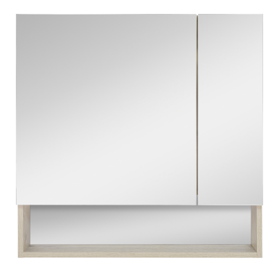 Зеркальный шкаф в ванную Misty Дунай 75 с полочкой 75х75 (П-Дун04075-01)