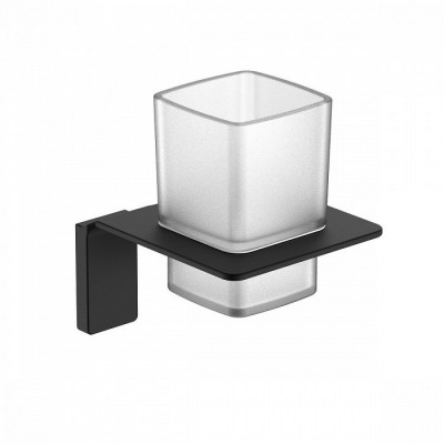 Подстаканник одинарный IDDIS Slide матовое стекло сплав металлов (SLIBSG1i45), дизайн современный