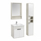Зеркальный шкаф Aquaton Флай 60 белый, дуб крафт (1A237602FA860), для ванной  (1A237602FA860)