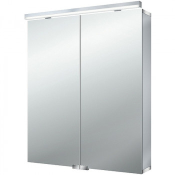 Зеркальный шкаф в ванную Emco Flat 60 9797 050 63 с подсветкой серебро