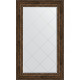 Зеркало настенное Evoform ExclusiveG 137х82 BY 4258 с гравировкой в багетной раме Состаренное дерево с орнаментом 120 мм  (BY 4258)