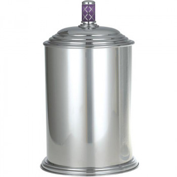 Ведро для мусора Boheme Murano 10907-V-CR хром фиолетовое