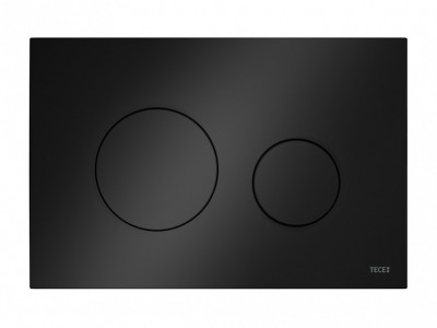 TECEloop 2.0 Пластиковая панель смыва унитаза2.0 для системы двойного смыва, цвет панеличерный глянцевый, цвет клавиш черный глянцевый (9240924)