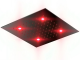 Otler Ruby RA32 квадратный душ с подсветкой, рубиновый, 32 х 32см  хром (RA32 cr)