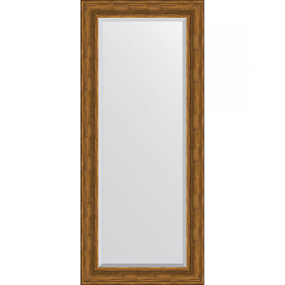 Зеркало настенное Evoform Exclusive 159х69 BY 3576 с фацетом в багетной раме Травленая бронза 99 мм