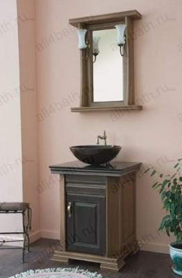 Аллигатор-мебель Classic 60A (цвет 92 потертый) комплект мебели для ванной из массива дерева