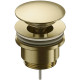 Донный клапан AQUAme AQM7003BG click-clack шлифованное золото для раковины  (AQM7003BG)