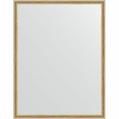 Зеркало настенное Evoform Definite 88х68 BY 0675 в багетной раме Витое золото 28 мм