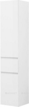 Шкаф-пенал для ванной Aquanet Йорк 35 L белый глянец подвесной (00209143)