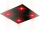Otler Ruby RA52 квадратный душ с подсветкой, рубиновый, 52 х 52см  хром (RA52 cr)
