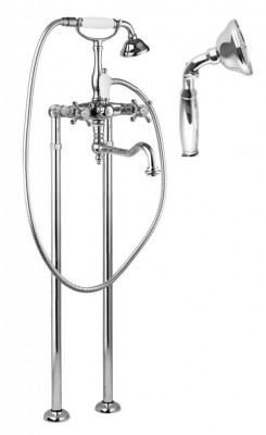 Напольный смеситель для ванны с поворотным изливом CEZARES GOLF-VDP2-01-M, хром