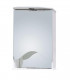 Зеркальный шкафчик Onika Лидия 50 белый, левый, с подсветкой (205003)  (205003)