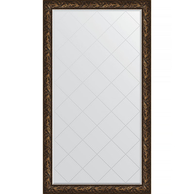 Зеркало напольное Evoform ExclusiveG Floor 203х114 BY 6366 с гравировкой в багетной раме Византия бронза 99 мм
