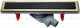 Линейный трап Pestan Confluo Premium Gold Black Glass Line, 13100116, 650мм  Нержавеющая сталь / Пластик / Стекло  (13100116)