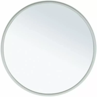 Зеркало подвесное для ванной Allen Brau Infinity 80х80 округлое с подсветкой и сенсорным выключателем, белое (1.21017.WT)
