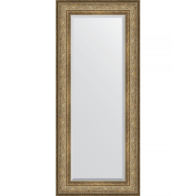 Зеркало настенное Evoform Exclusive 140х60 BY 3529 с фацетом в багетной раме Виньетка античная бронза 109 мм