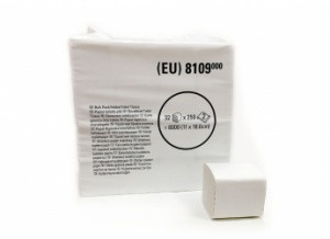 Туалетная бумага листовая Kimberly-Clark Unbranded 2-сл, 250л, 18,6х11 см,  белая, 1/32