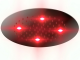 Otler Ruby RD32 круглый душ с подсветкой, рубиновый, 32см хром (RD32 cr)