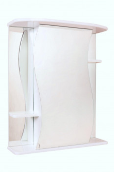 Зеркальный шкафчик Onika Лилия 55 белый, универсальный (205532)