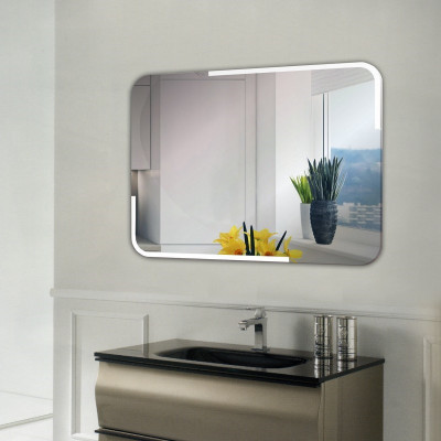 Зеркало в ванную с LED подсветкой Relisan EMMA Гл000024362, 80x60 прямоугольное