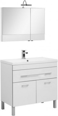 Комплект мебели для ванной Aquanet Верона NEW 90 белый (напольный 1 ящик 2 дверцы) напольная (00230314)