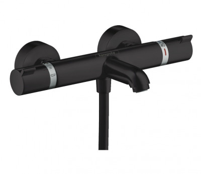 Термостатический смеситель для ванны Hansgrohe Ecostat Comfort 13114670 (черный матовый)