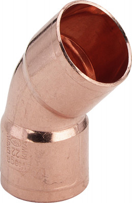 Отвод Viega ВВ 45 градусов под пайку 12 мм, из меди (103309)