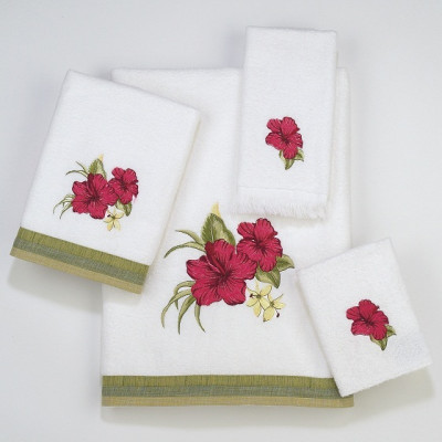 AVANTI Hibiscus 035112WHT полотенце для рук, белое