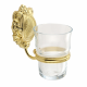 MIGLIORE Cleopatra 16677 стакан настенный, золото/прозрачное стекло MIGLIORE Cleopatra ML.CLE-60.702.DO стакан настенный, золото/прозрачное стекло с декором (16677)