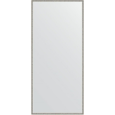 Зеркало настенное Evoform Definite 148х68 BY 0759 в багетной раме Витое серебро 28 мм