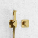 Встраиваемый комплект для биде со шлангом WasserKRAFT Ems 7600 (A7651.280.238.216), глянцевое золото  (A7651.280.238.216)