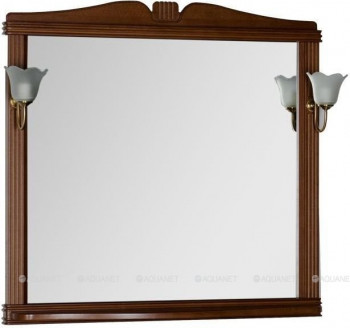Зеркало в ванную Aquanet Николь 100 орех подвесное (00180520)